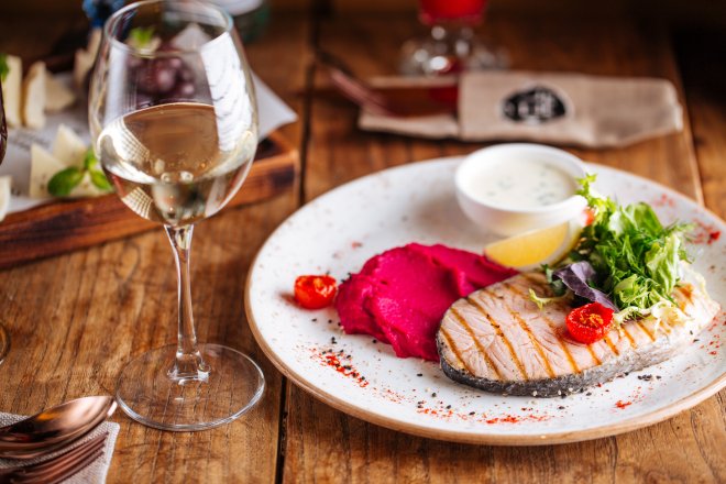 Hvidvin til fisk og skaldyr