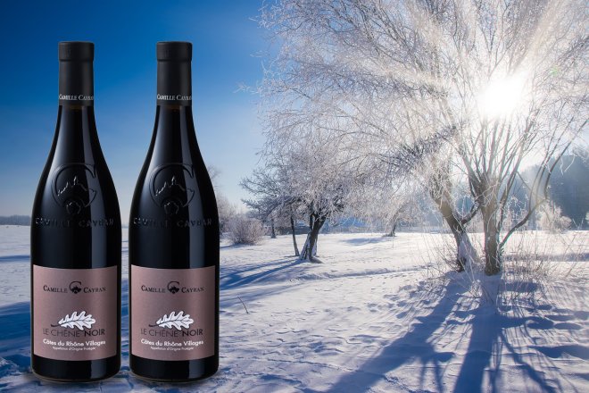 Levering af vin i Frostvejr.