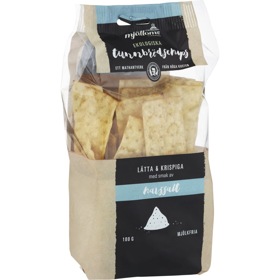 Tyndbrdschips m. havsalt ko.
