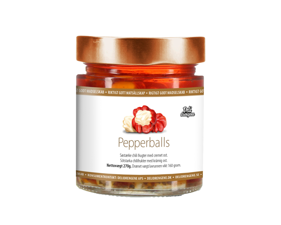 Pepperballs m. friskost
