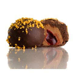 Reserved Chocolate - Tr�ffel-Romkugler- GULD 6 stk