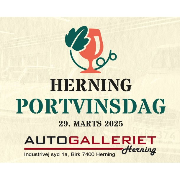 Herning Portvinsdags lrdag d. 29 marts kl. 13:00-17:30