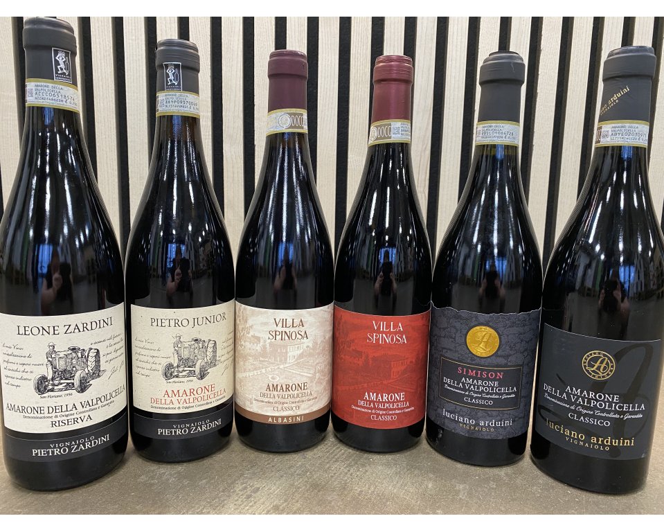 Amarone Luksus Smagekasse fra 3 leverandrer