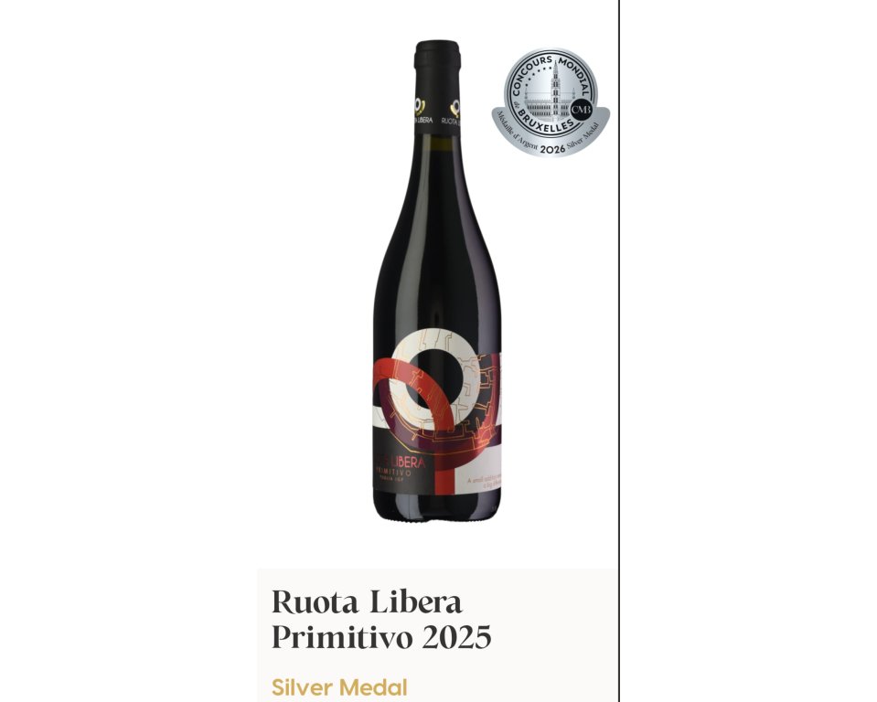  Progetto Vino Ruota Libera Primitivo 2025