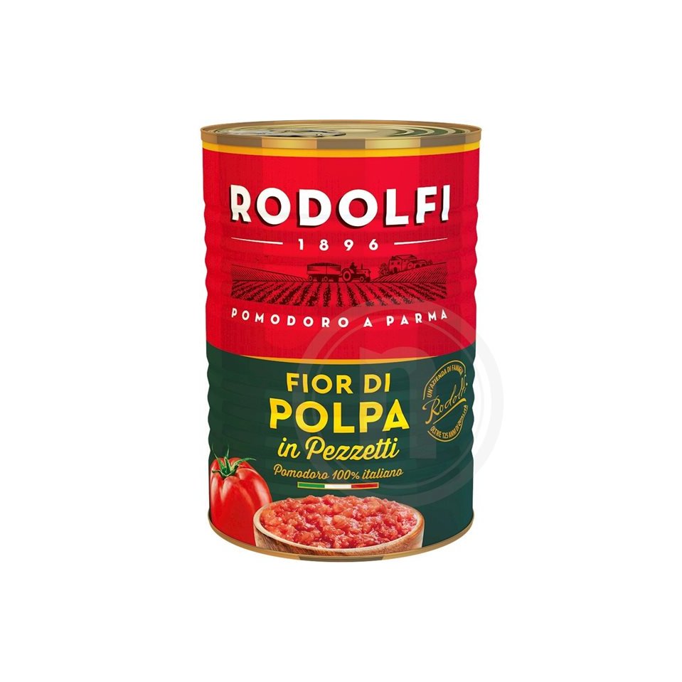 Rodolfi Polpa in Pezzetti Hakket Tomater