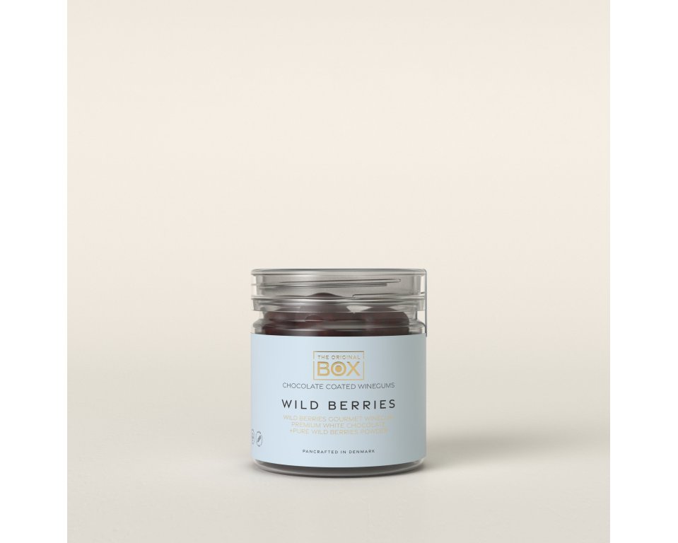 Box The Original - Vingummi m. Hvid chokolade og Skovb�r