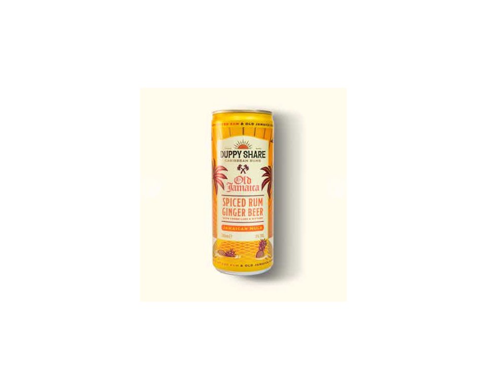The Duppy Share Old Jamaican, Spiced Rum-Ginder Beer 25 cl. 5%