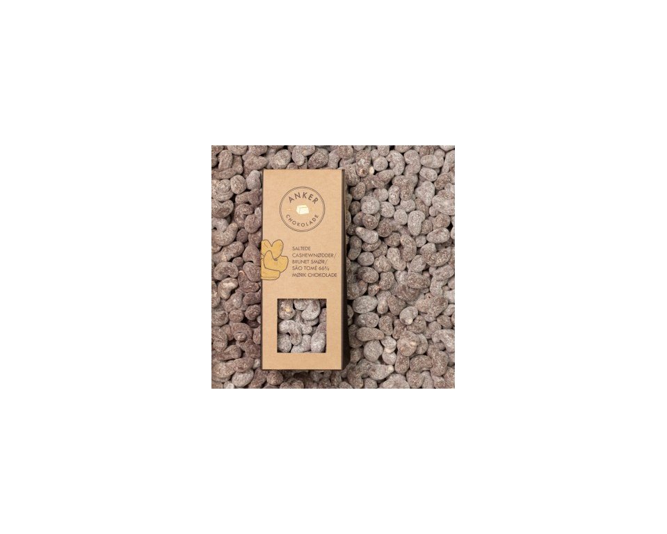 Ankers Dragee - Cashewndder-brunet smr-So Tom 66 % mrk chokolade KO