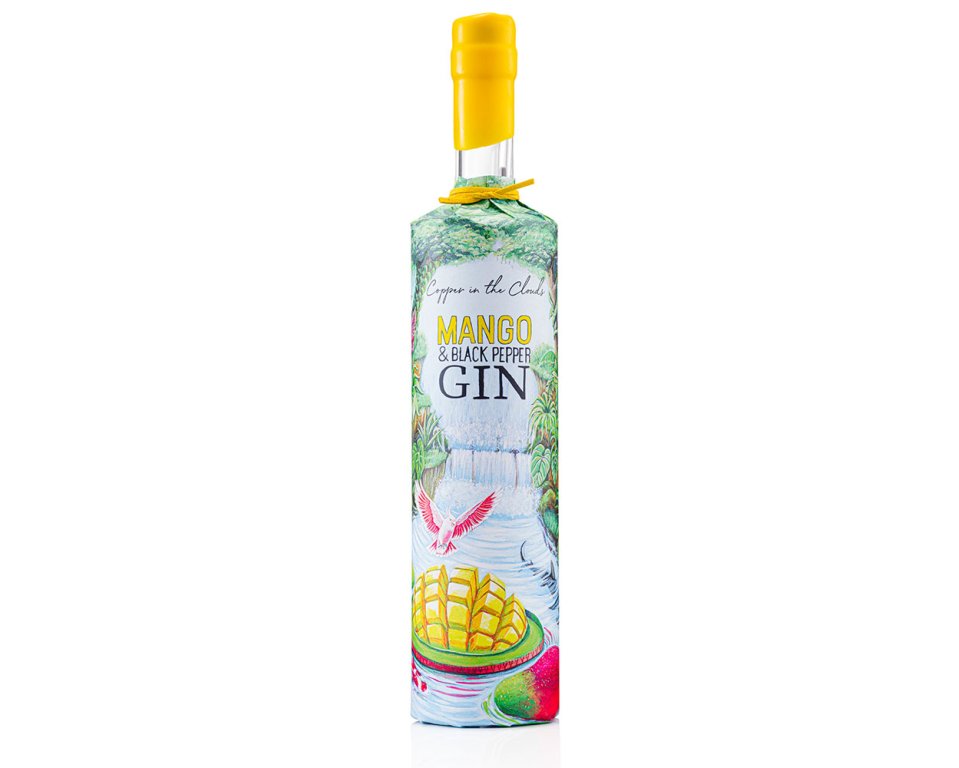 Copper in the Clouds Mango &amp; Black Pebber Gin 70 cl. 43 %