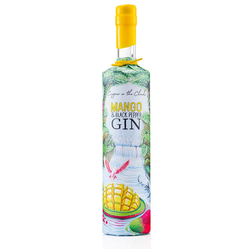 Copper in the Clouds Mango &amp; Black Pebber Gin 70 cl. 43 %