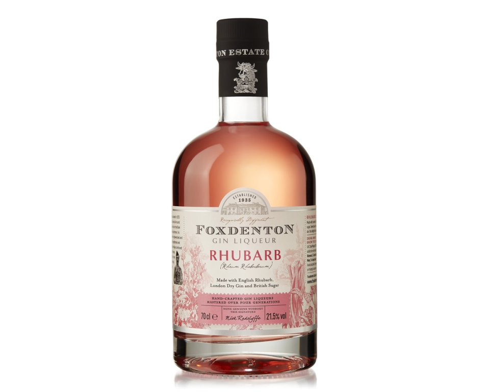 Foxdenton Rhubarb Gin 70 cl.  21,5%