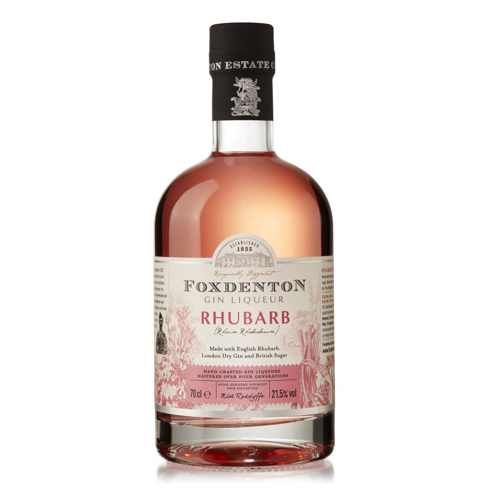 Foxdenton Rhubarb Gin 70 cl.  21,5%