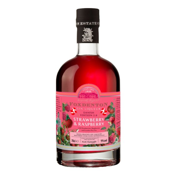 Foxdenton Strawberry &amp; Raspberry Gin 19%